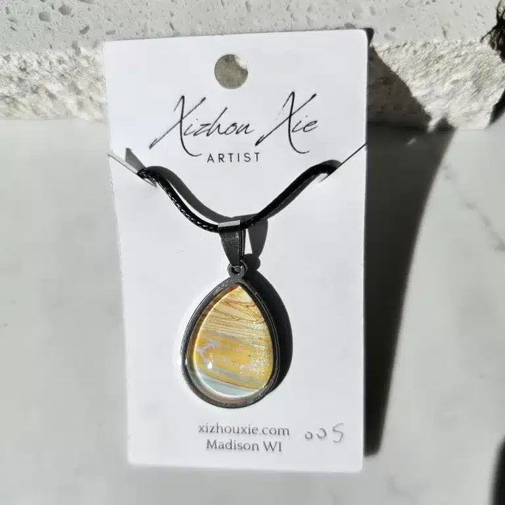 Hand Painted Pendant Necklace 005