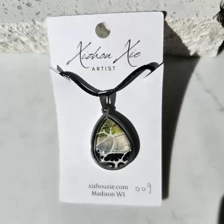 Hand Painted Pendant Necklace 009