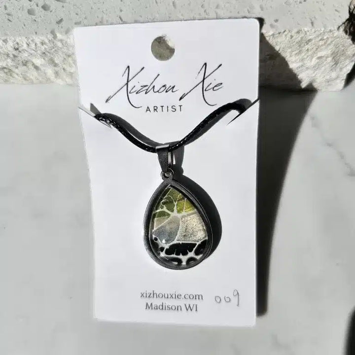 Hand Painted Pendant Necklace 009