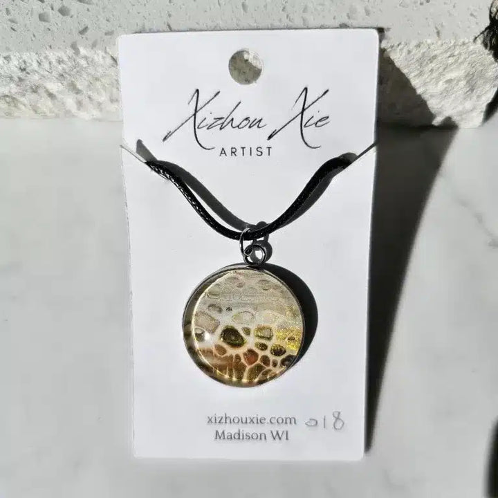 Hand Painted Pendant Necklace 018