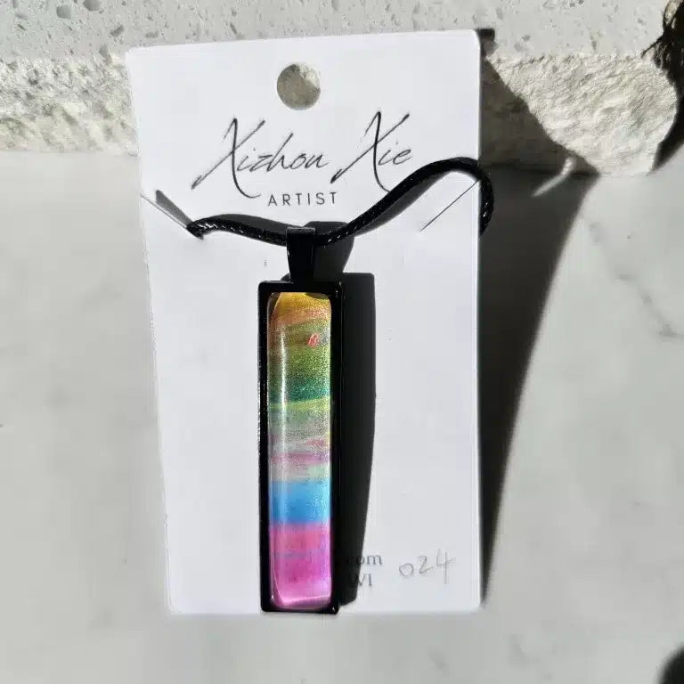 Hand Painted Pendant Necklace 024