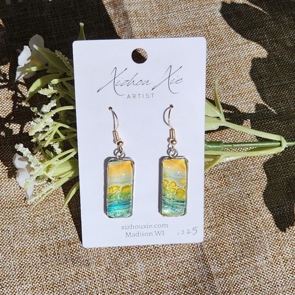 Hand Painted Earrings - EL1025