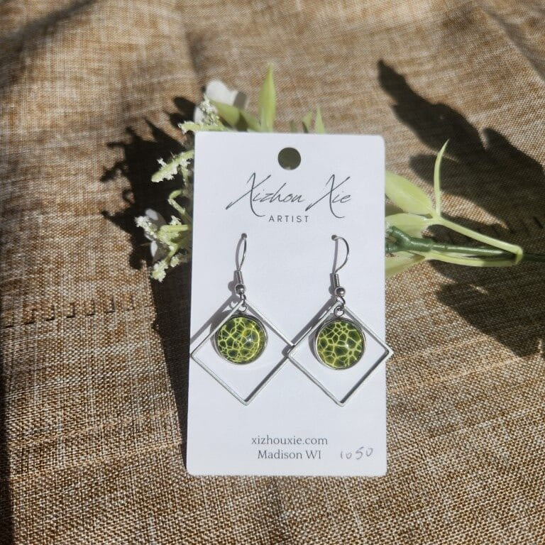Hand Painted Earrings - EL1050