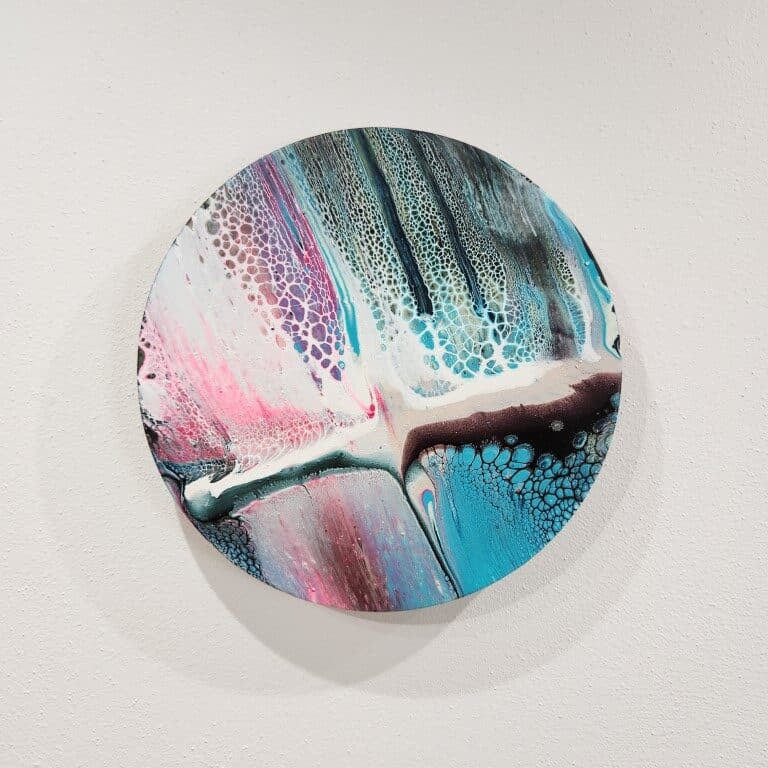 Wonderous Planet 8(10" round canvas)