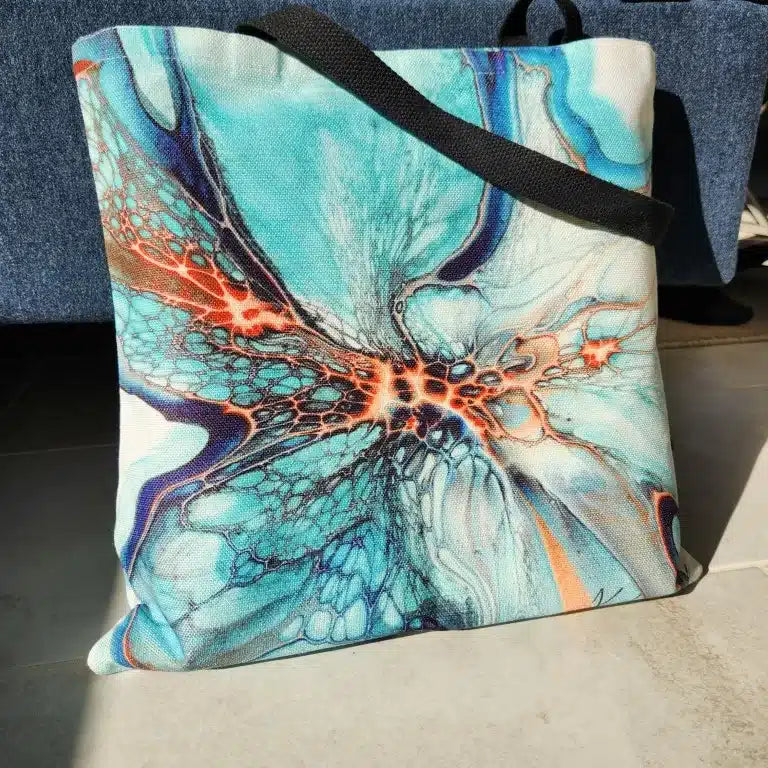 Blue Poppy Tote Bag