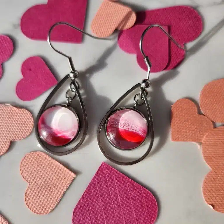Customizable Earrings – Valentine’s Day Collection (Reds)