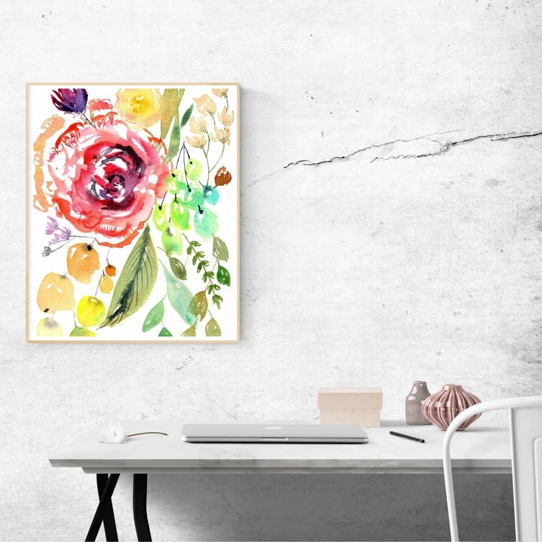 Floral Bouquet (Light) Print