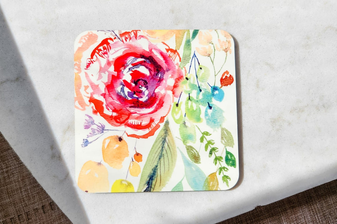 Floral Bouquet Coaster - Light Version (Single)