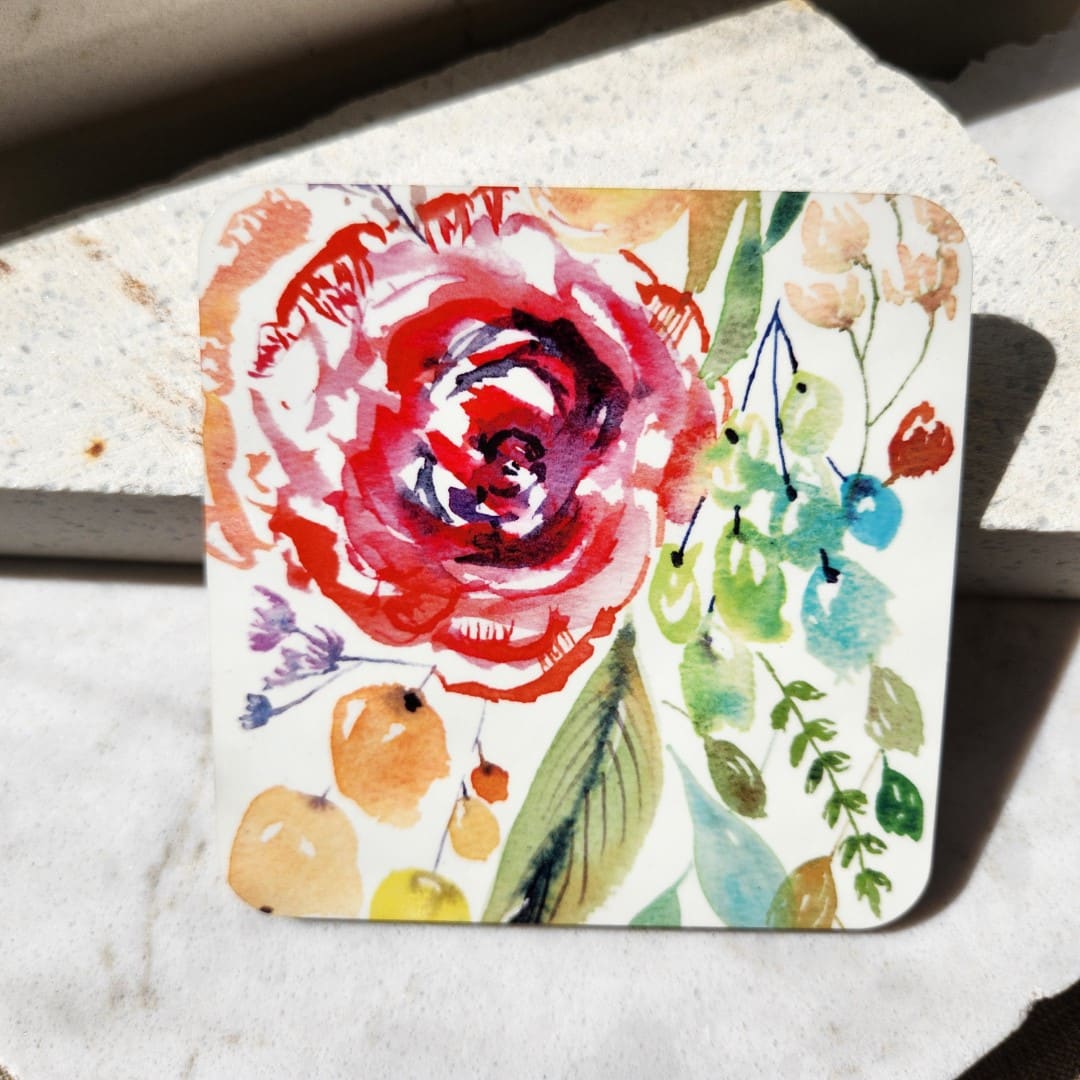 Floral Bouquet Coaster - Light Version (Single)