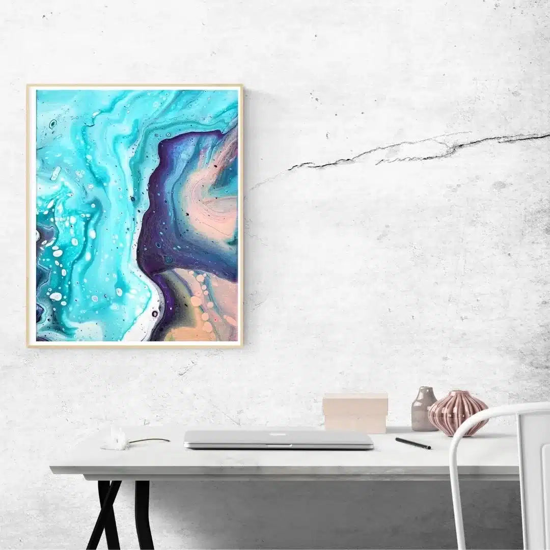Teal Cove Print
