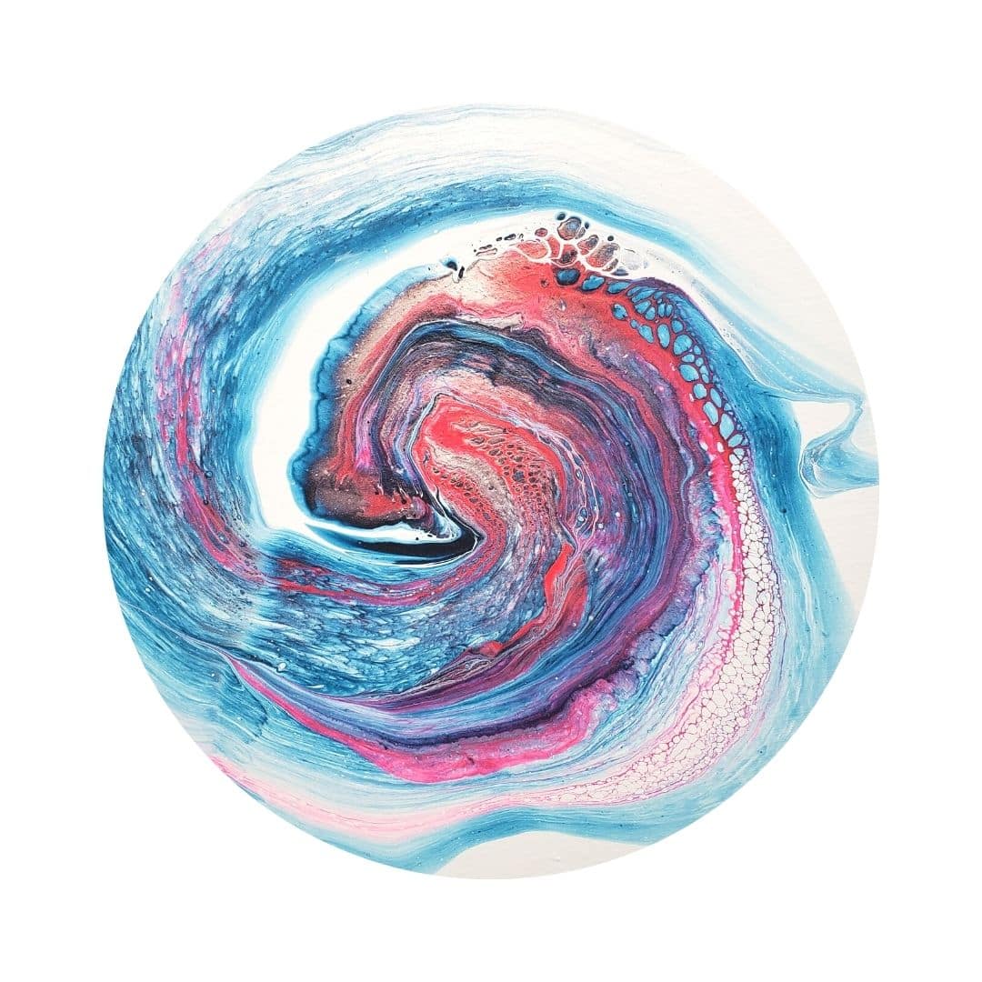 Wonderous Planet 2 (10" round canvas)