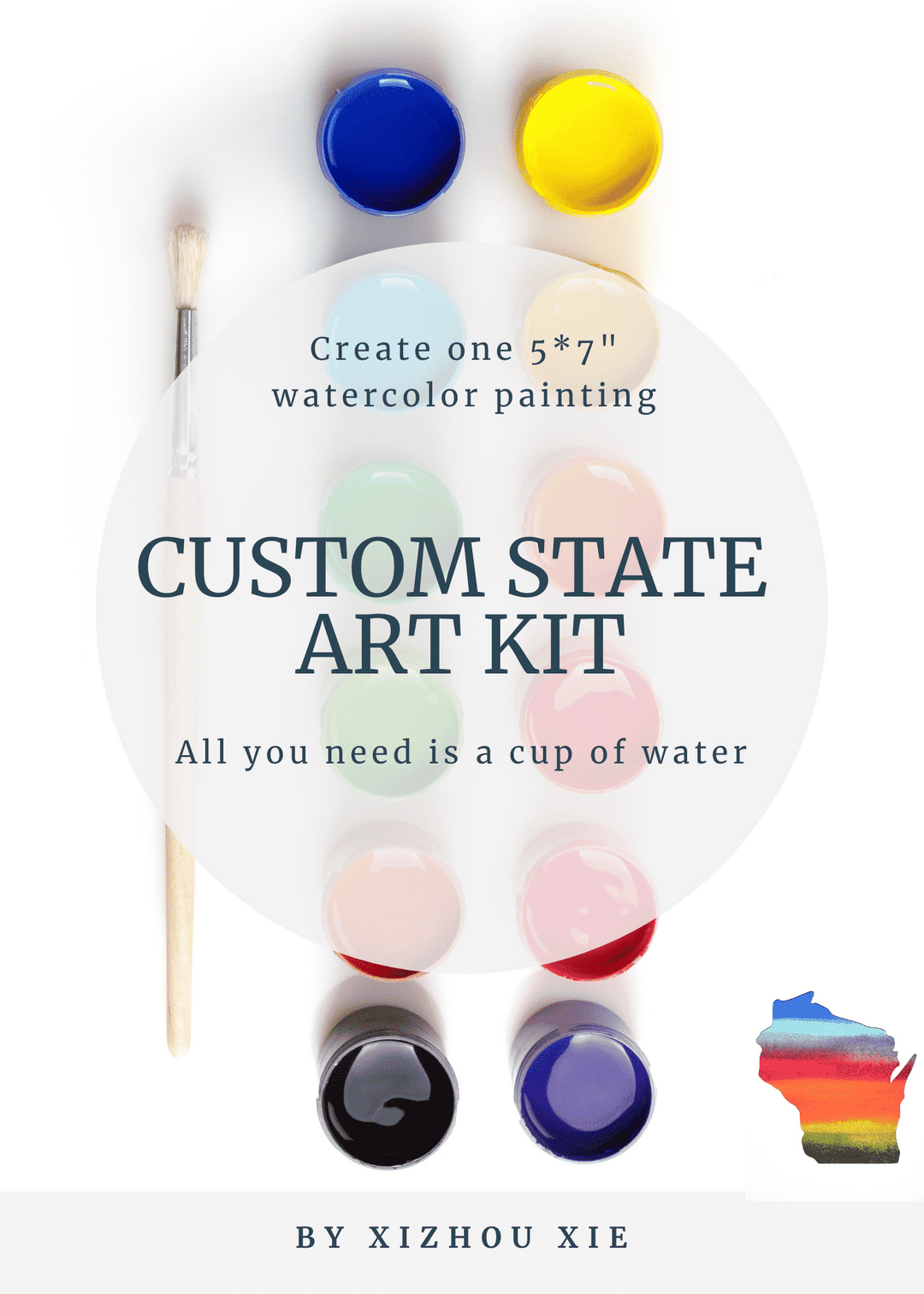Watercolor Art Kit - Custom State