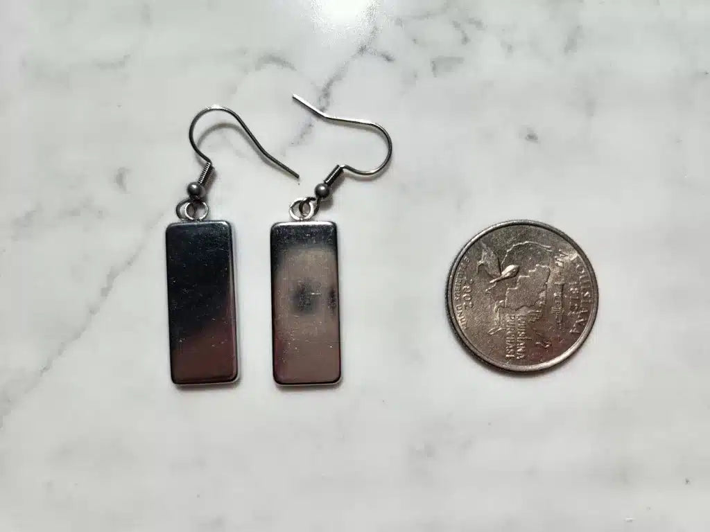 Hand Painted Earrings - 1177