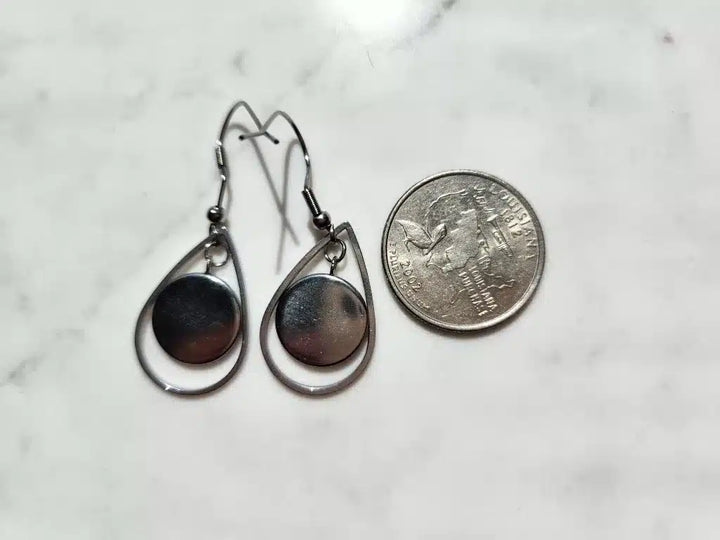 Hand Painted Earrings - 1182