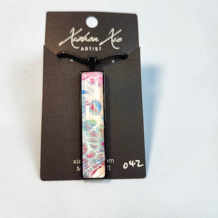 Hand Painted Pendant Necklace 042