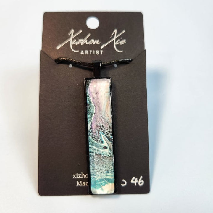 Hand Painted Pendant Necklace 046