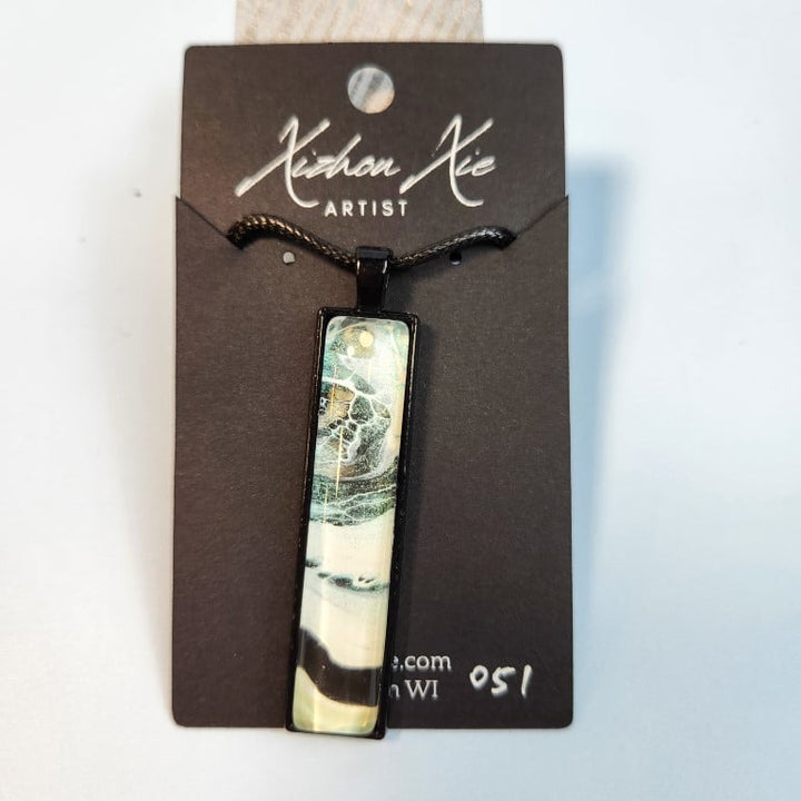 Hand Painted Pendant Necklace 051