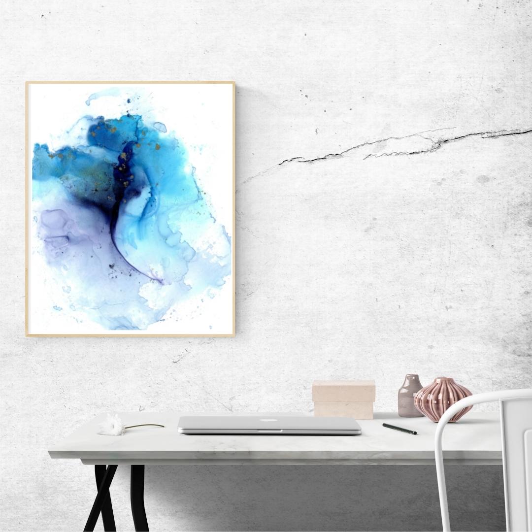 Blue Clouds Print