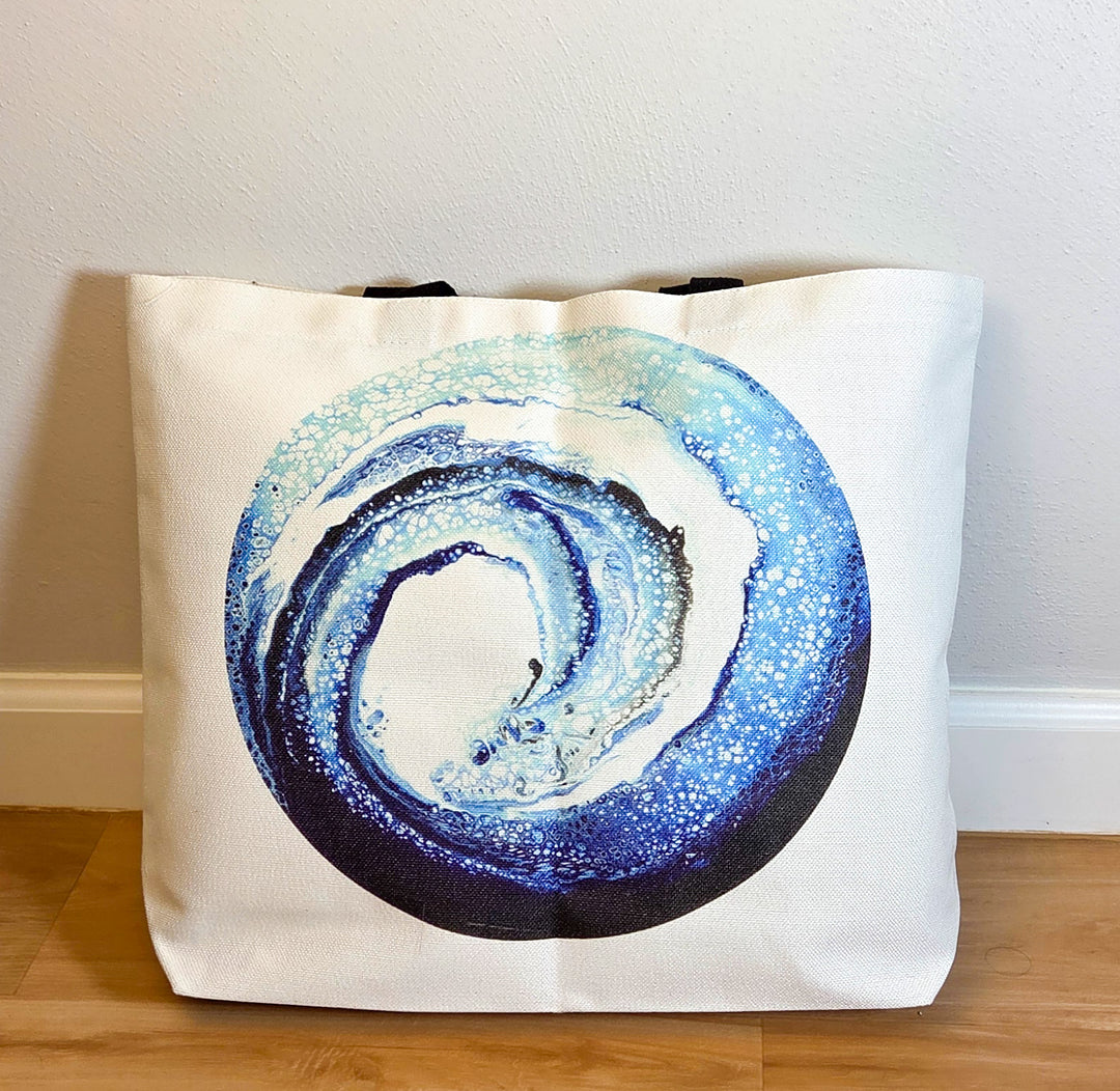 Wave Wide Tote Bag (New)