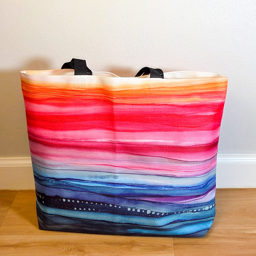 Beach Days Wide Tote Bag (New)