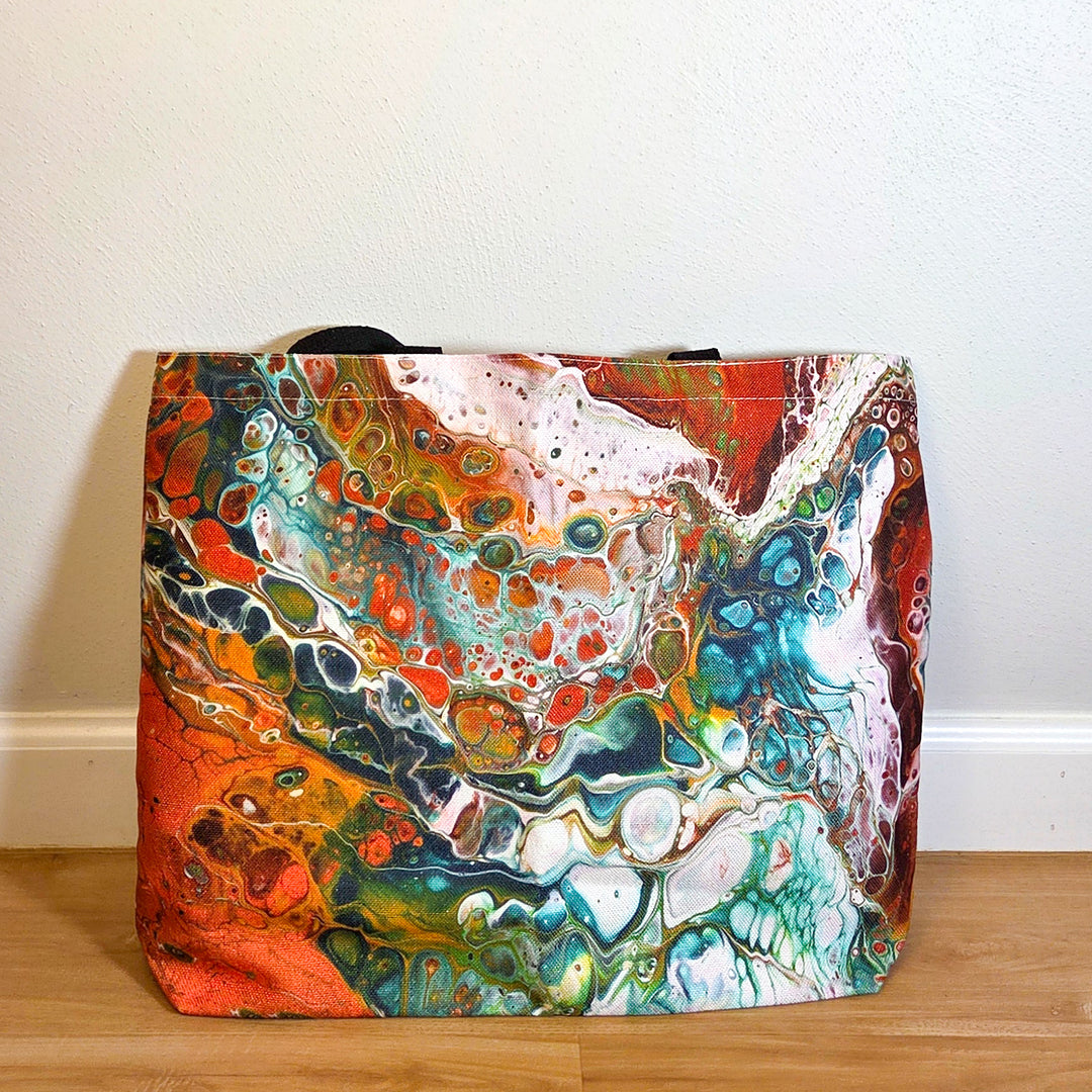 Emerald Phoenix Wide Tote Bag (New)