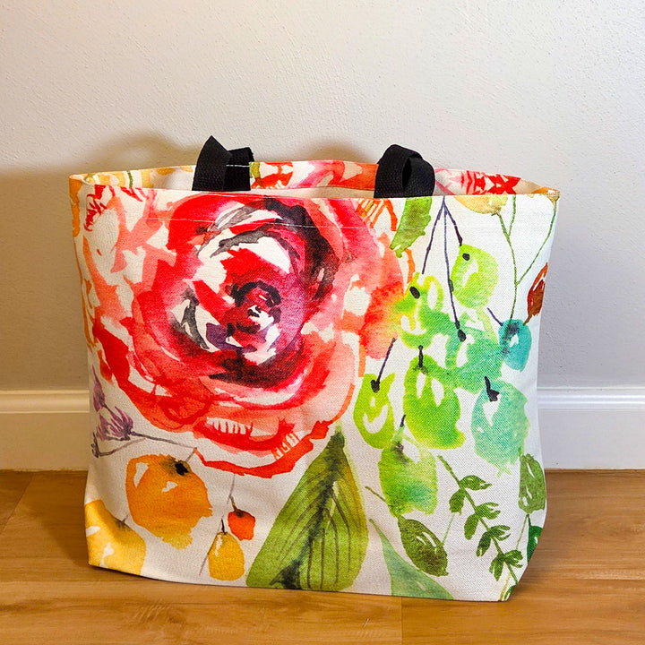 Light Bouquet Wide Tote Bag (New)