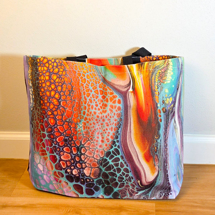 Electric Chic Wide Tote Bag (New)