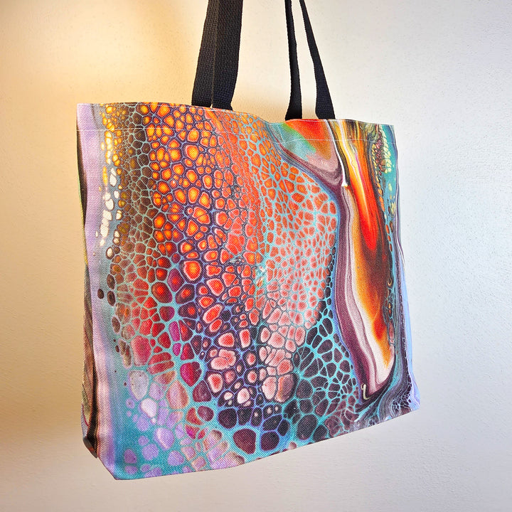 Electric Chic Wide Tote Bag (New)