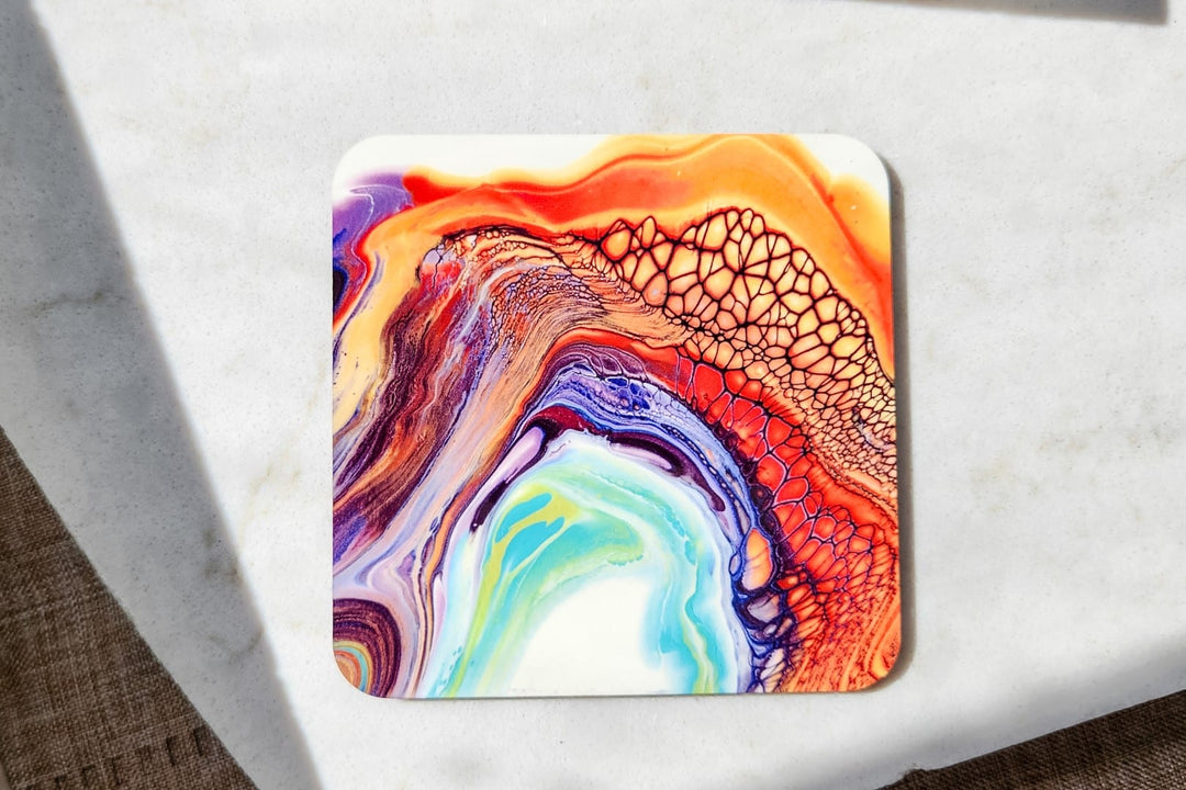 Set of 4 Coaster Bundle - Warm Tones