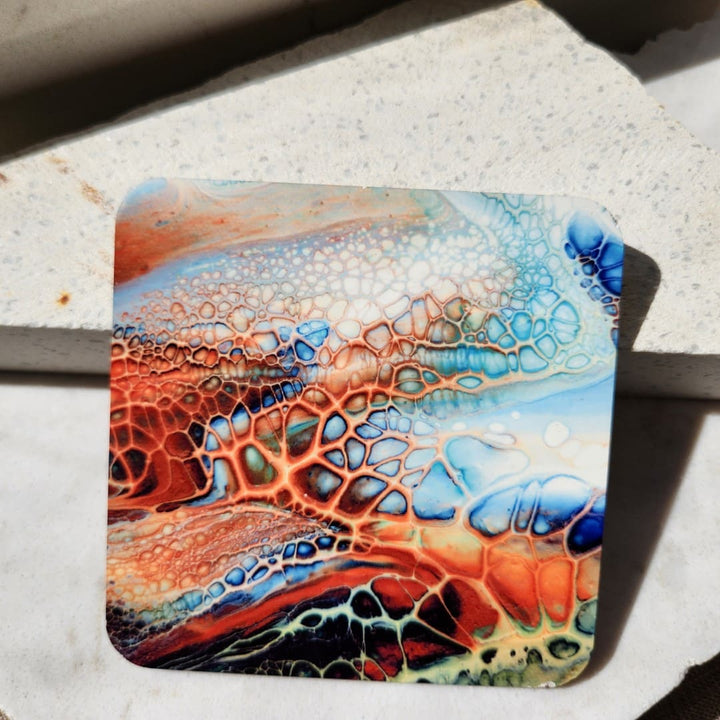 Set of 4 Coaster Bundle - Warm Tones