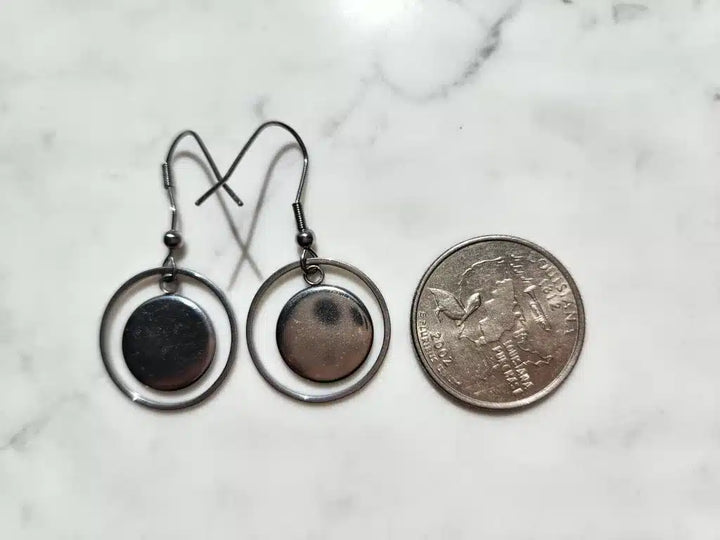 Hand Painted Earrings - 1183