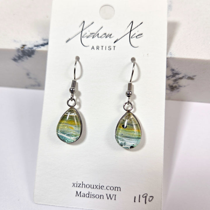 Hand Painted Earrings - 1190