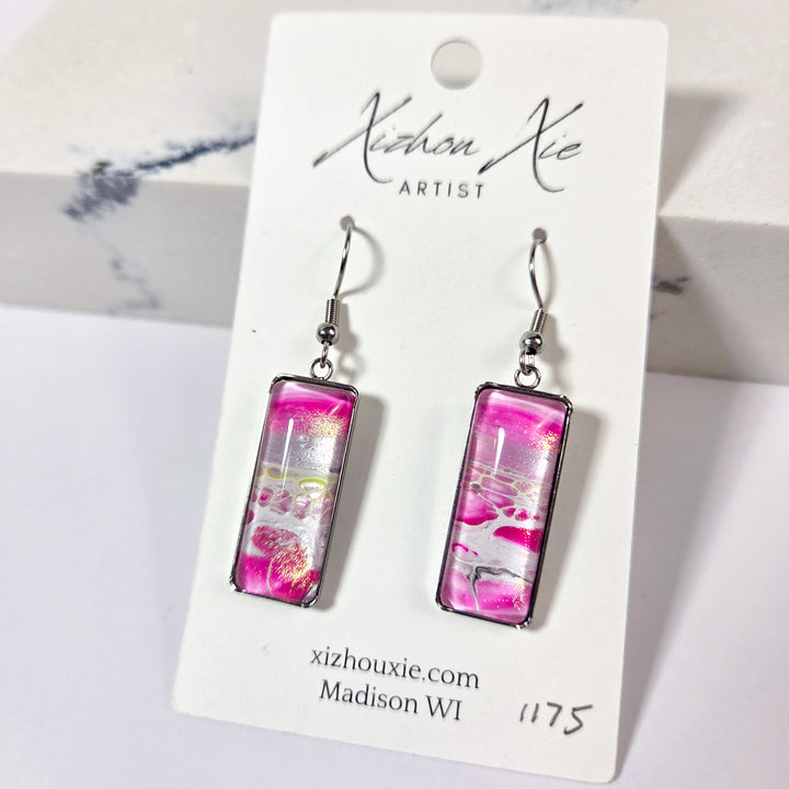 Hand Painted Earrings - 1175