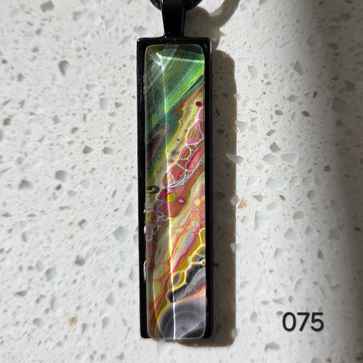 Hand Painted Pendant Necklace 075