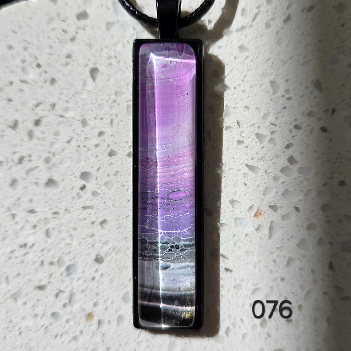 Hand Painted Pendant Necklace 076