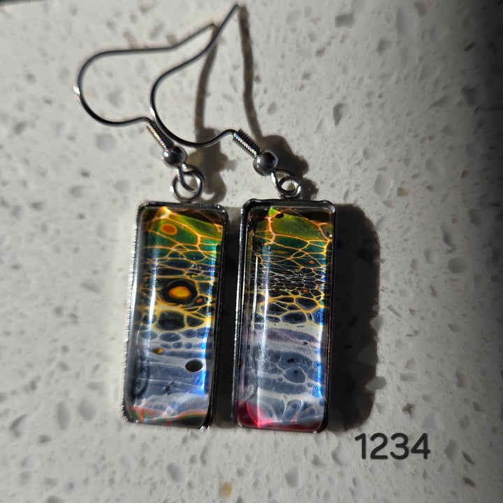 Hand Painted Earrings - 1234