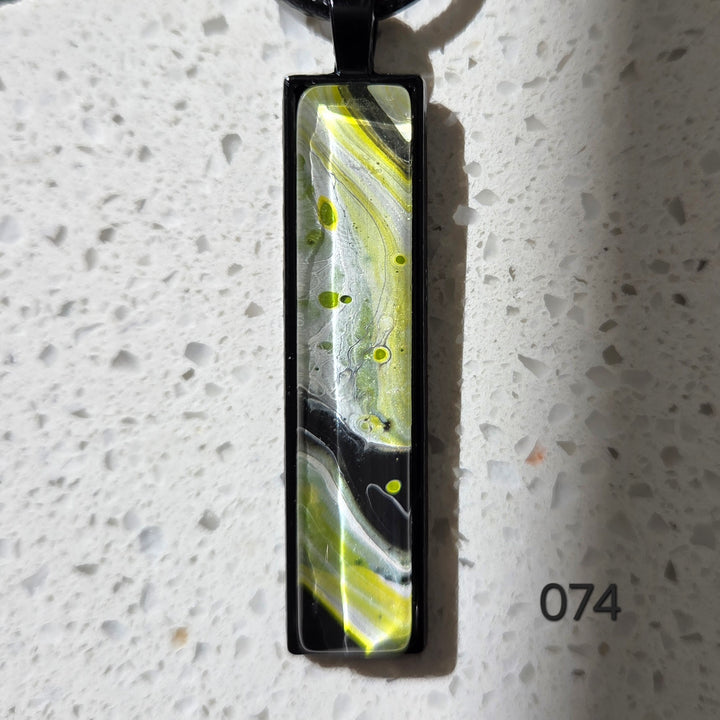 Hand Painted Pendant Necklace 074