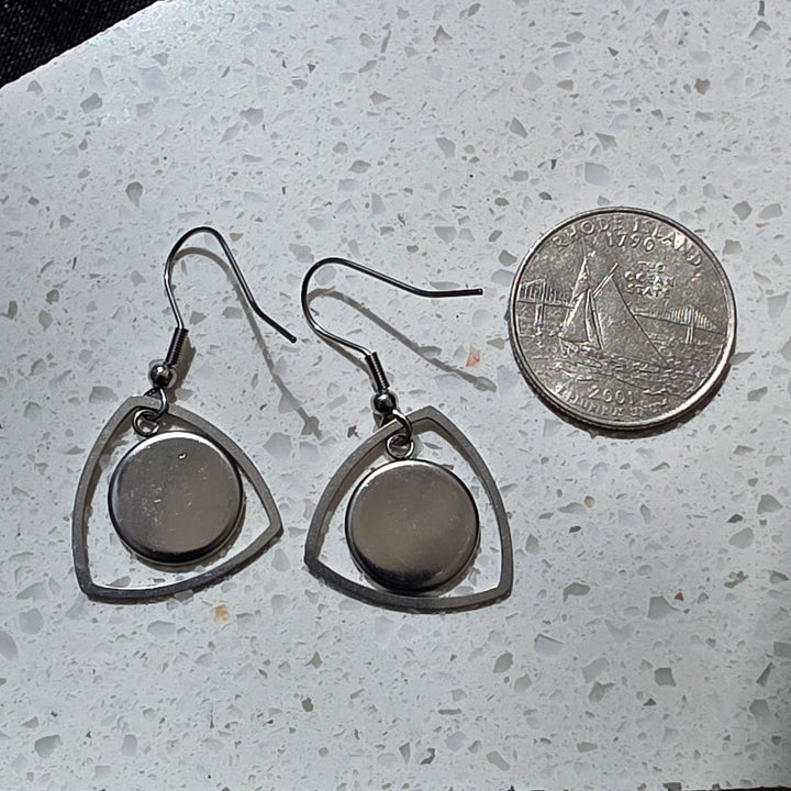 Hand Painted Earrings - 1217