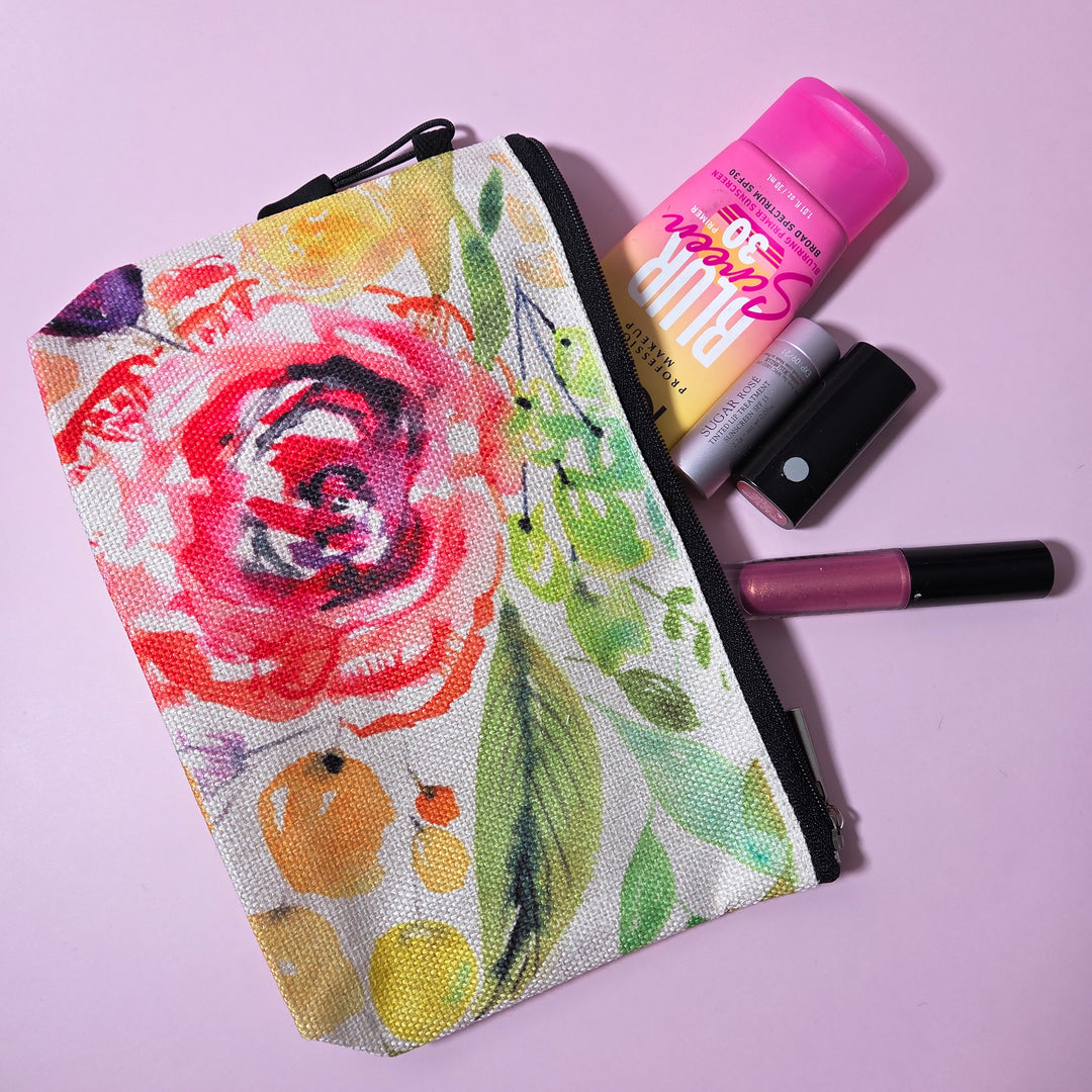 Floral Bouquet Travel Pouch