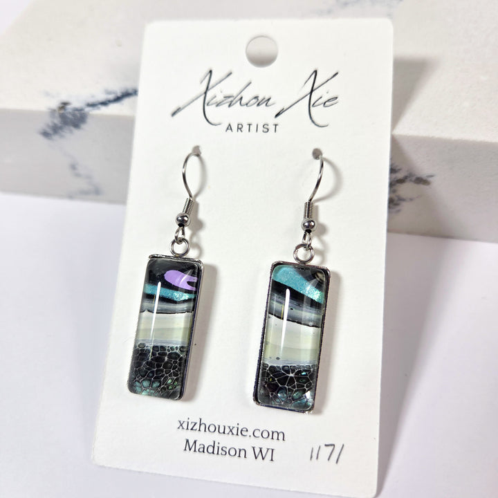 Hand Painted Earrings - 1171