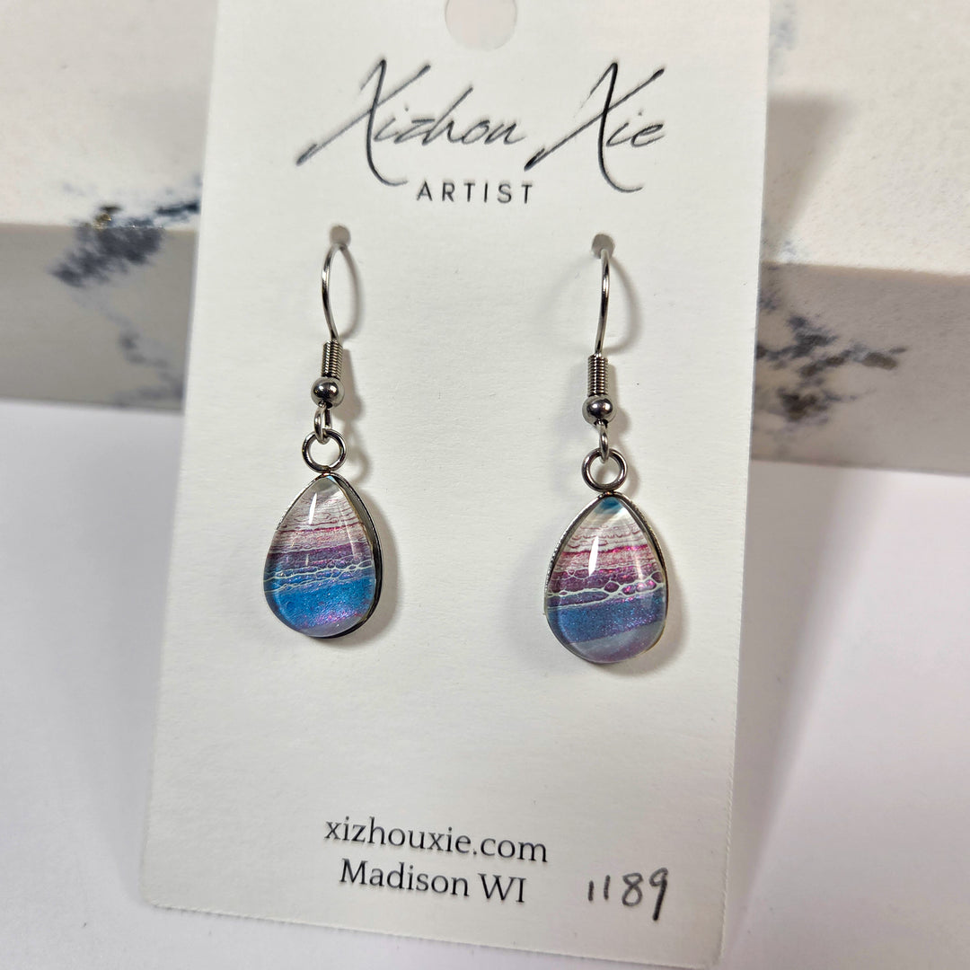 Hand Painted Earrings - 1189